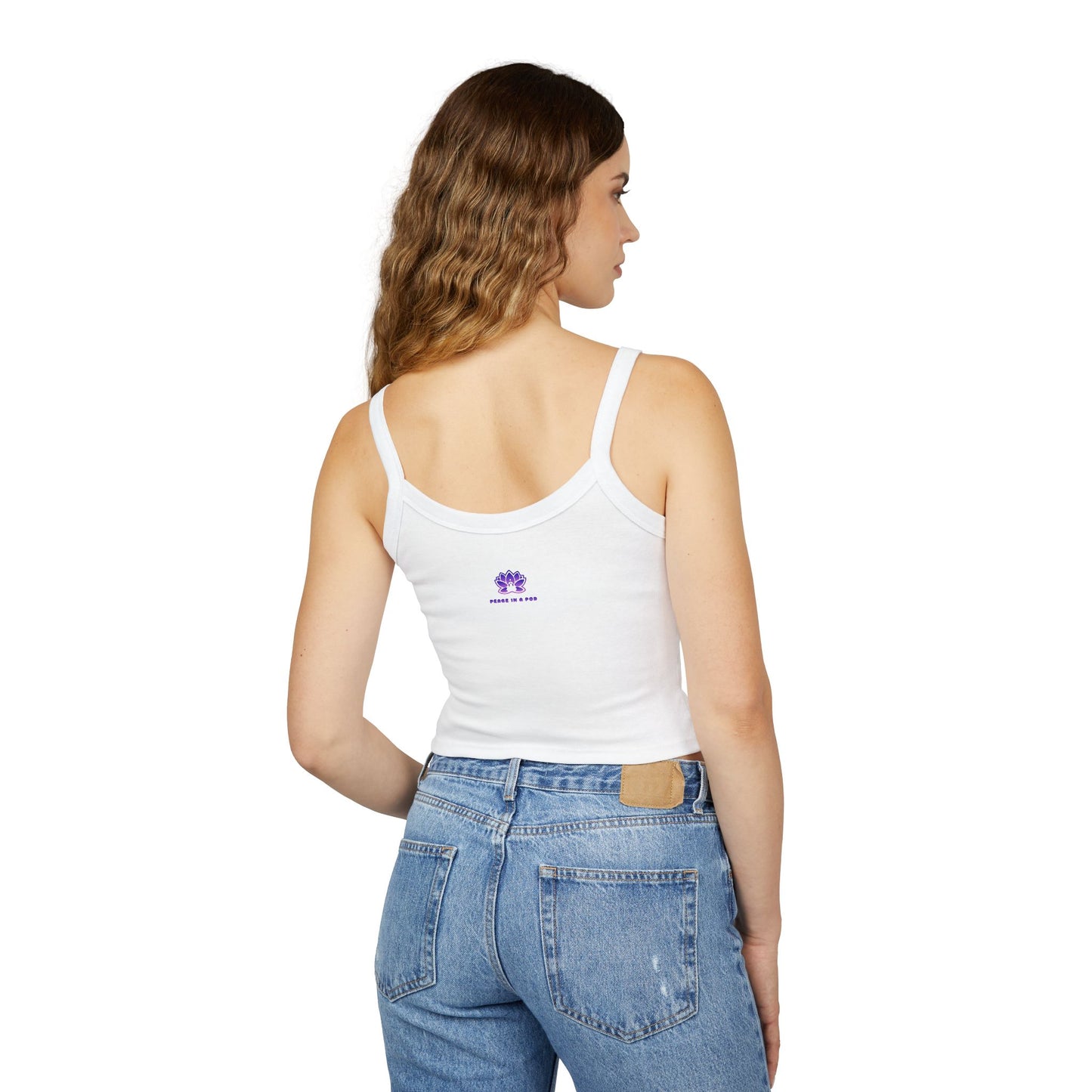 "I Am the Light" Peace in a Pod Spaghetti Strap Tank Top