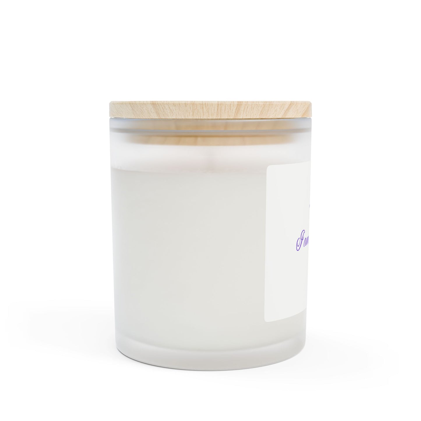 Inspirational Peace in a Pod Candle - 11oz Frosted Glass Candle with 'I am the light!' Design
