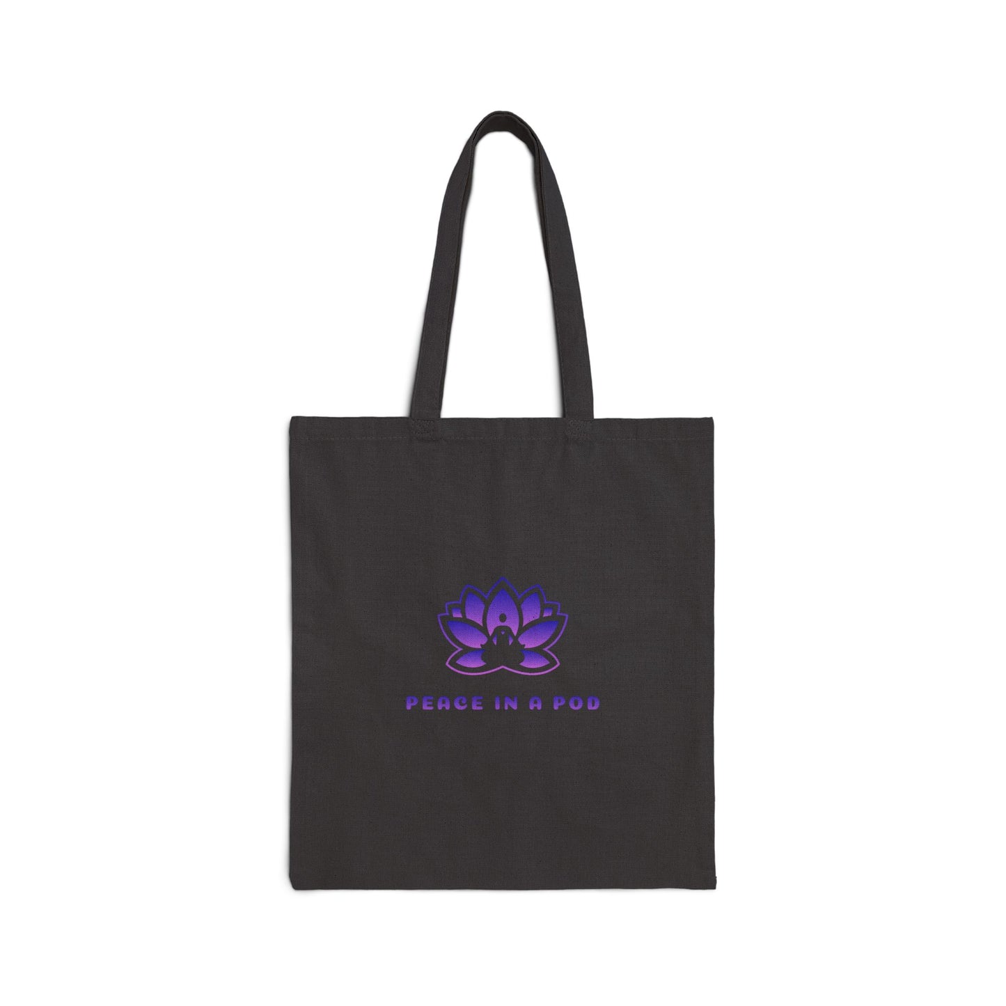 Empowering Yoga Cotton Canvas Tote Bag - "I Am the Light!"