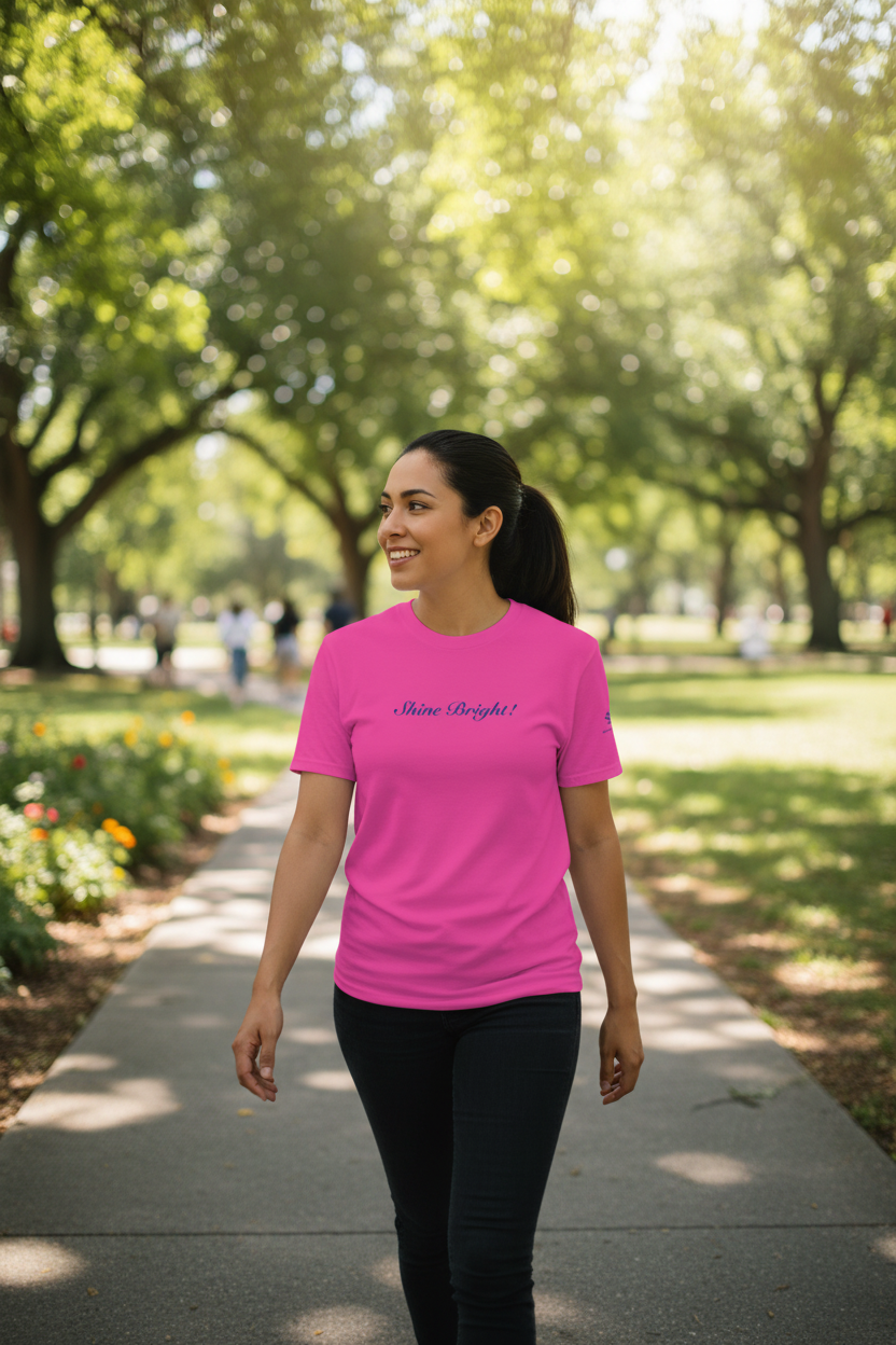 Peace in a Pod "Shine Bright!" Premium Unisex Crewneck T-shirt | Bella + Canvas 3001