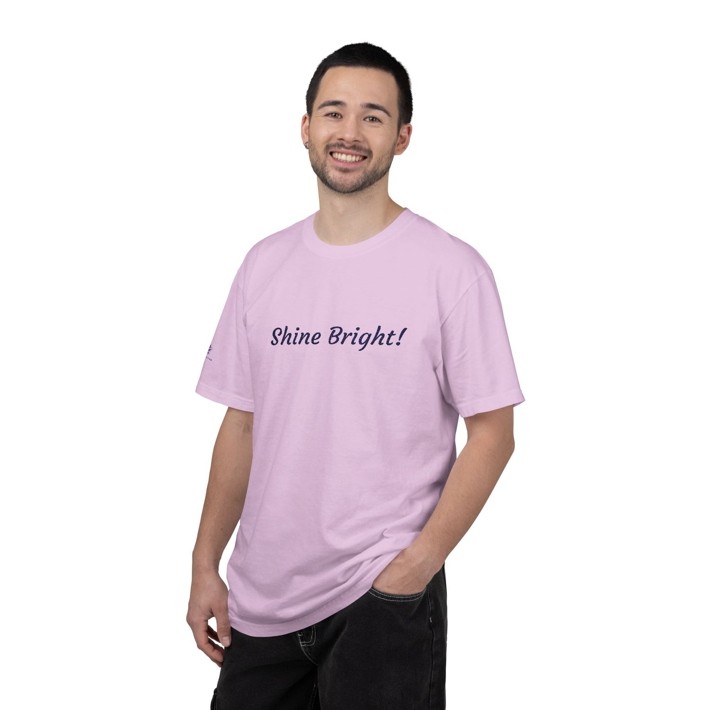 Shine Bright! Inspirational Peace in a Pod Embroidered T-Shirt