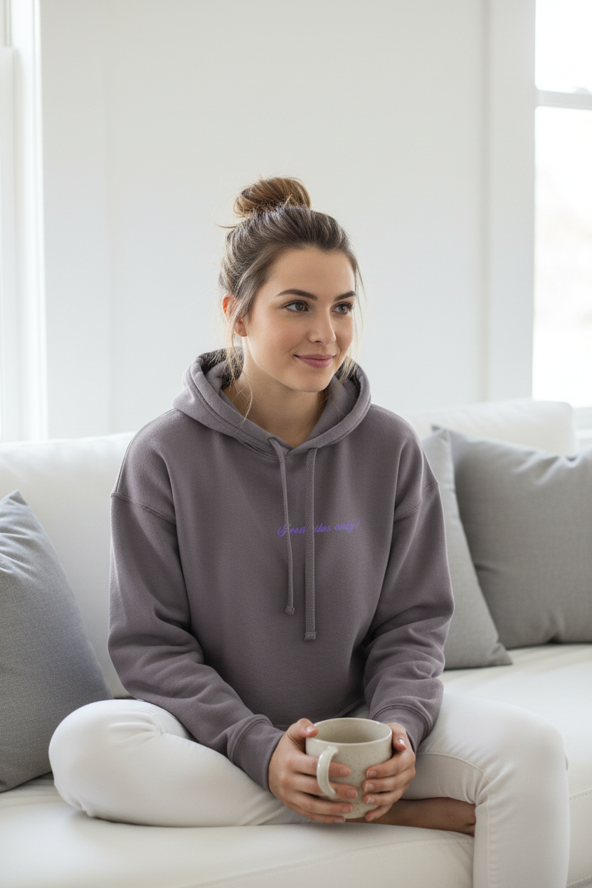 Peace in a Pod Yoga-Inspired Cropped Hoodie - "I Am the Light" with Lotus Design