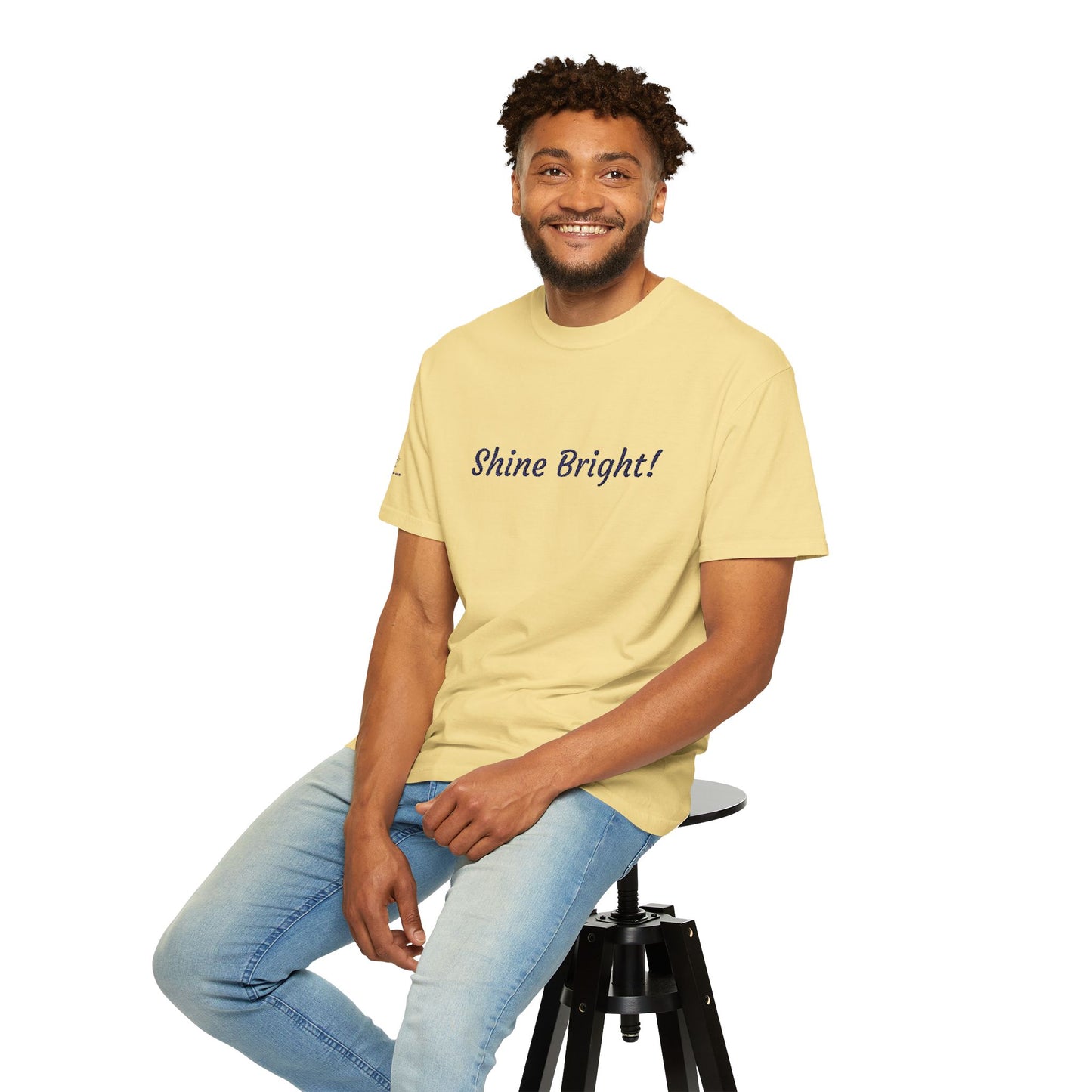 Shine Bright! Inspirational Peace in a Pod Embroidered T-Shirt