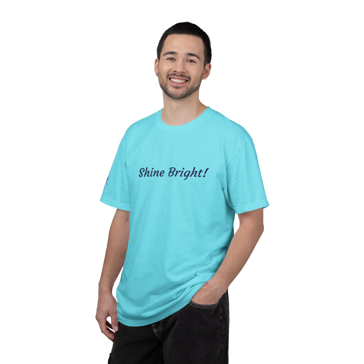 Shine Bright! Inspirational Peace in a Pod Embroidered T-Shirt
