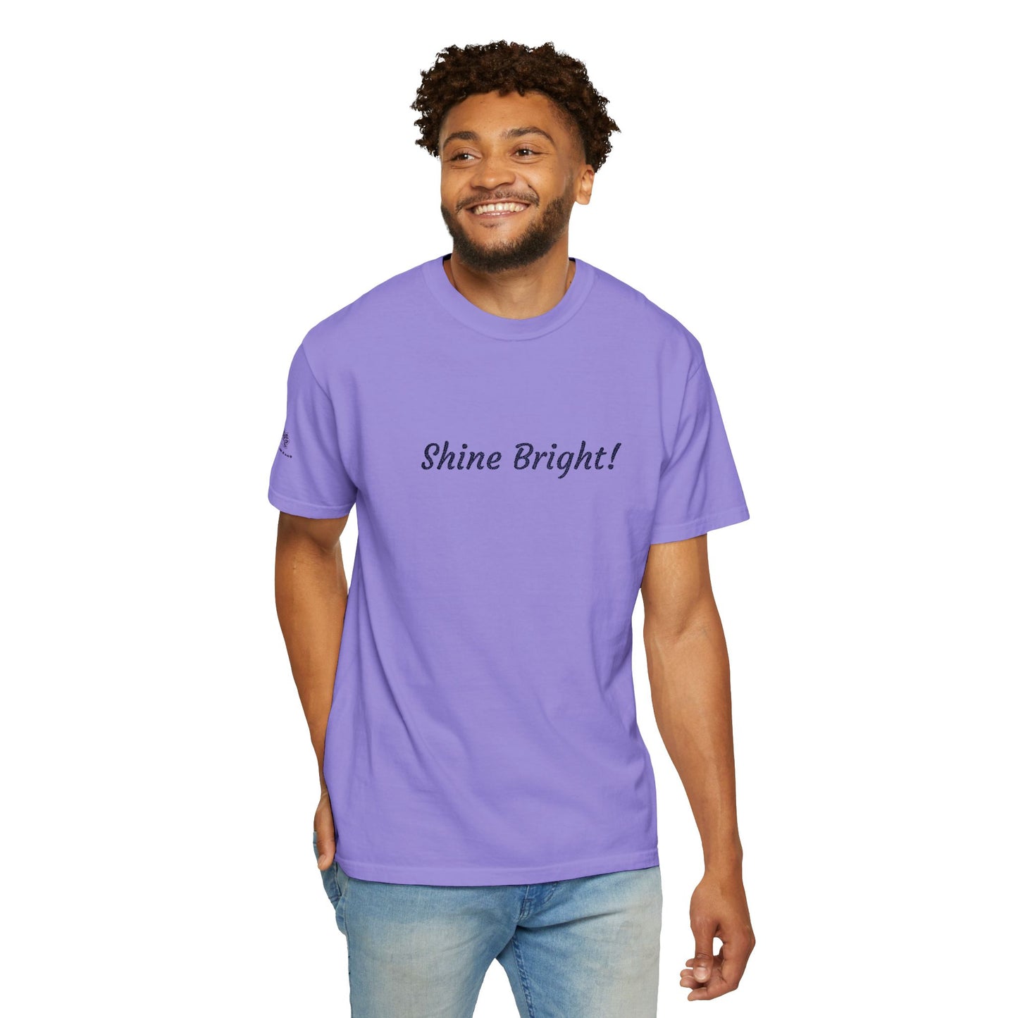 Shine Bright! Inspirational Peace in a Pod Embroidered T-Shirt