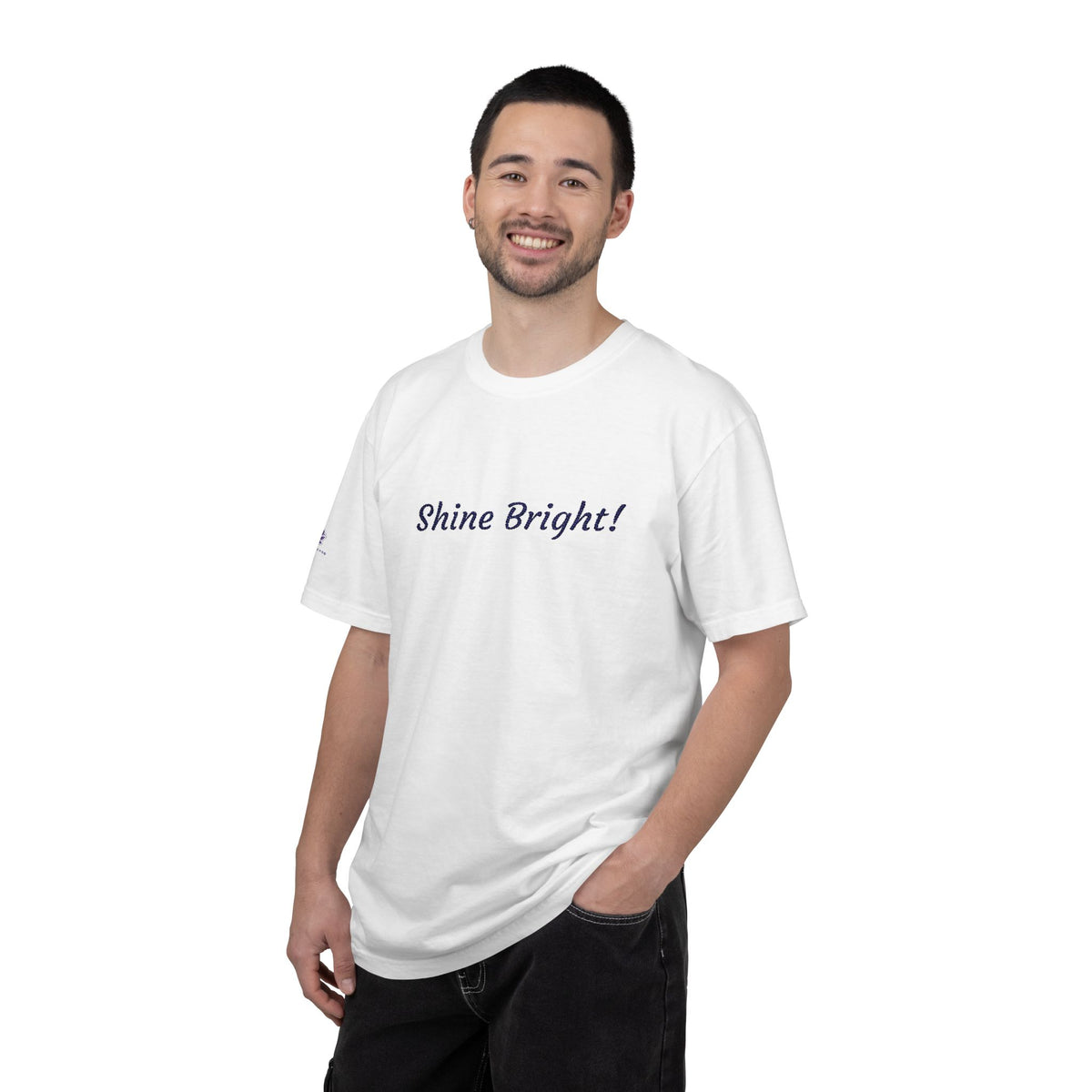 Shine Bright! Inspirational Peace in a Pod Embroidered T-Shirt