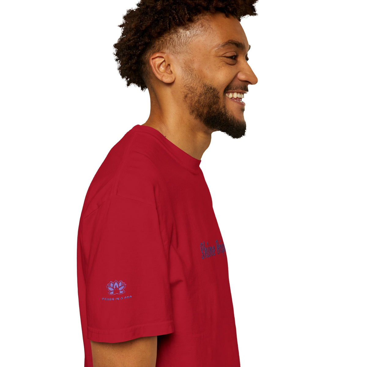 Shine Bright! Inspirational Peace in a Pod Embroidered T-Shirt