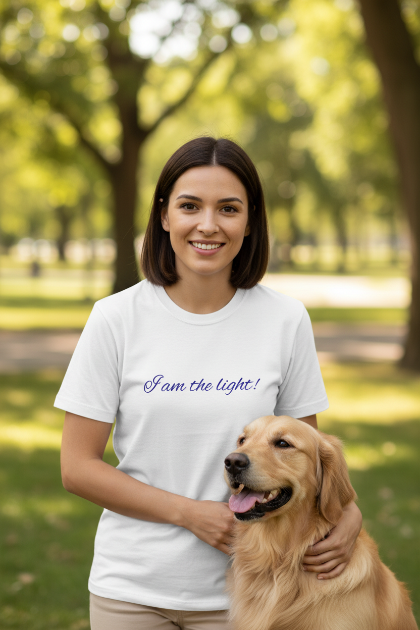 Peace in a Pod "I am the light!" Classic Unisex Crewneck T-shirt | Gildan® 64000