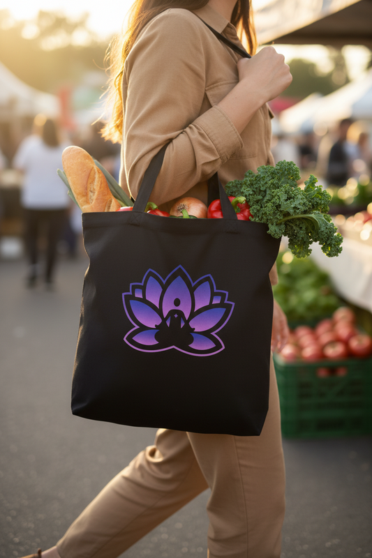 Black Peace in a Pod Premium Tote Bag