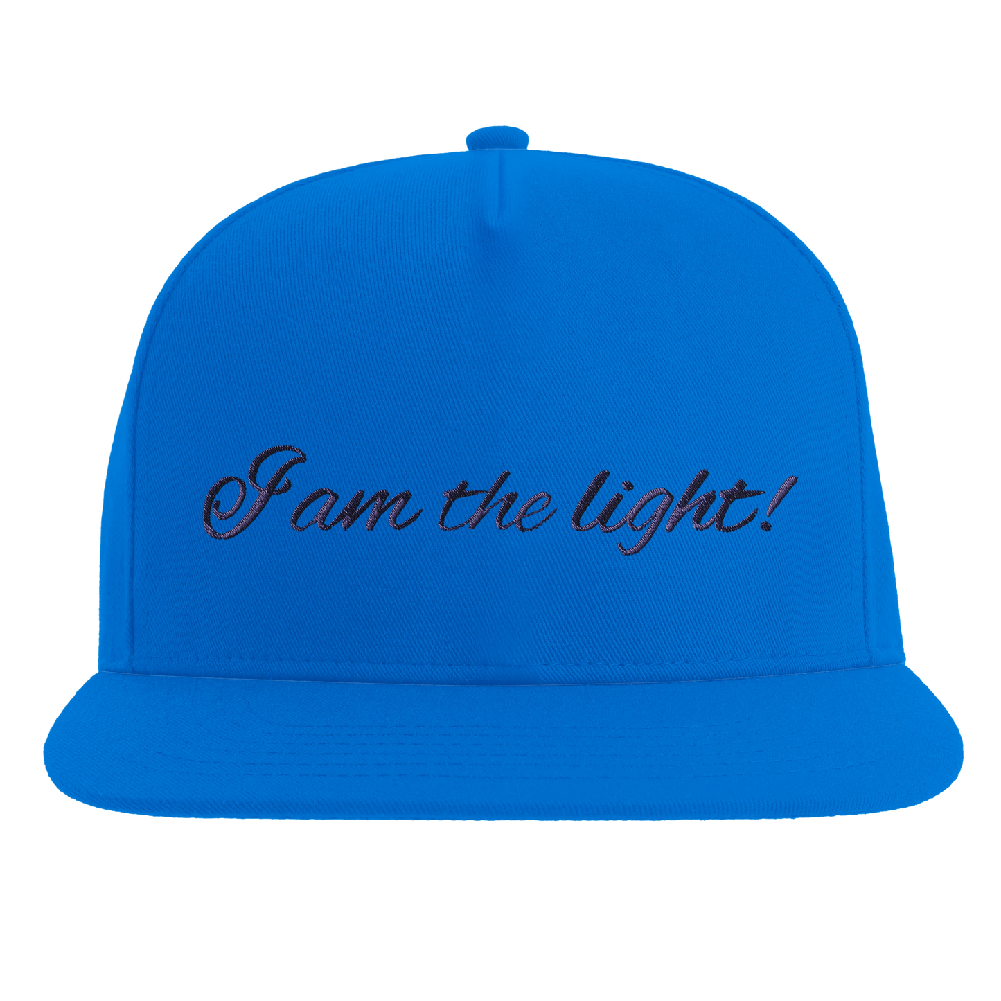 Peace in a Pod "I am the light!" Modern Cotton Twill Snapback Cap – Stylish High-Profile Design "I am the light"