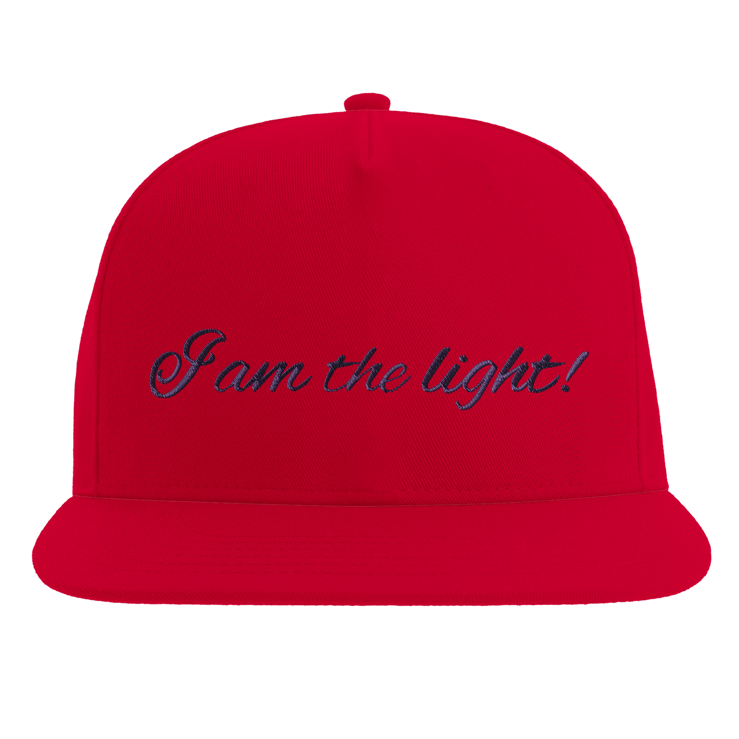 Peace in a Pod "I am the light!" Modern Cotton Twill Snapback Cap – Stylish High-Profile Design "I am the light"